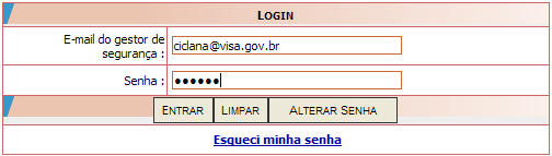 Acessando o Sistema do Núcleo de Segurança do Paciente