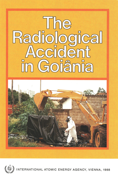 Capa do relatório da AIEA sobre o acidente radiológico de Goiânia com césio-137, publicado em setembro de 1988