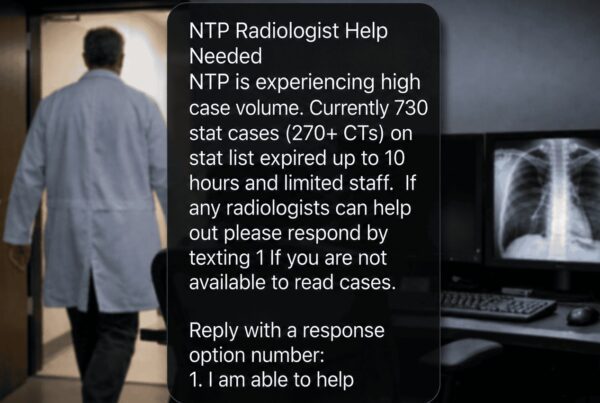 Radiologista deixa a sala de laudo do VA enquanto alerta interno do National Teleradiology Program pede ajuda com 730 exames STAT vencidos